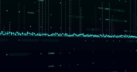 Digital Data Wave with Floating Numeric Values on Black Background - Download Free Stock Images Pikwizard.com