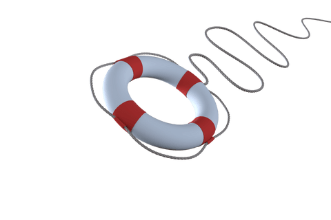 transparent lifebuoy illustration with rope for rescue - Download Free Stock Videos Pikwizard.com
