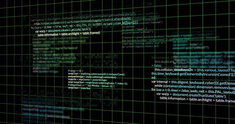 abstract digital coding display with data overlays - Download Free Stock Images Pikwizard.com