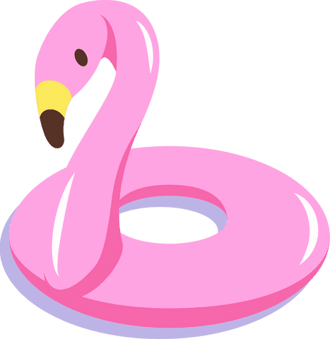 Inflatable Pink Flamingo Float on Transparent Background - Download Free Stock Videos Pikwizard.com