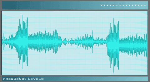 transparent audio waves on modern ui screen visualization - Download Free Stock Videos Pikwizard.com
