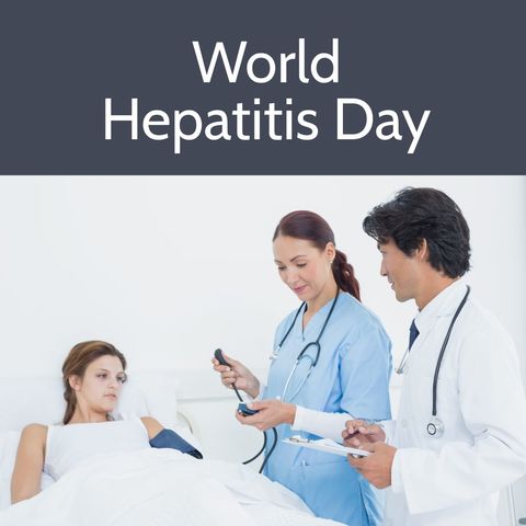 Medical Professionals Discussing Patient Care on World Hepatitis Day - Download Free Stock Templates Pikwizard.com