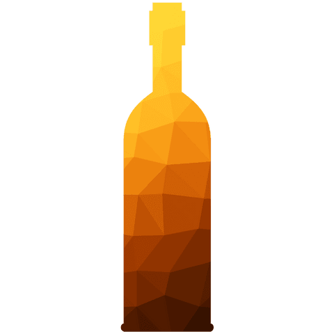 transparent colorful polygonal whiskey bottle design - Download Free Stock Videos Pikwizard.com