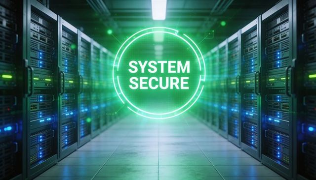 Holographic SYSTEM SECURE HUD Protecting Rack Servers in Modern Data Center Corridor
