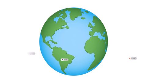 Alerts Worldwide Concept on Simplified Globe - Download Free Stock Images Pikwizard.com