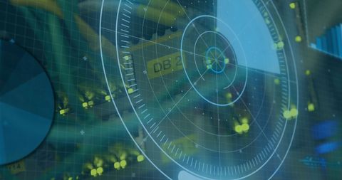 Digital Interface with Data Networks and Analytics - Download Free Stock Images Pikwizard.com