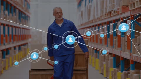 Warehouse Worker in Connected Supply Chain Network