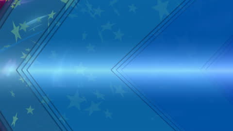 Festive Stars on Vivid Blue Background