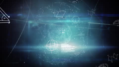 Futuristic Animation of Data Networks and Chemical Structures