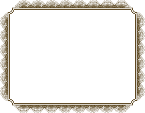 Decorative frame with copy space on transparent background