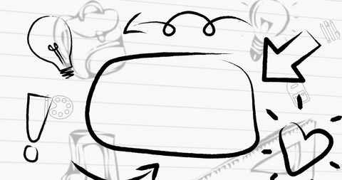 Creative School Compilation Background with Doodle Icons - Download Free Stock Images Pikwizard.com