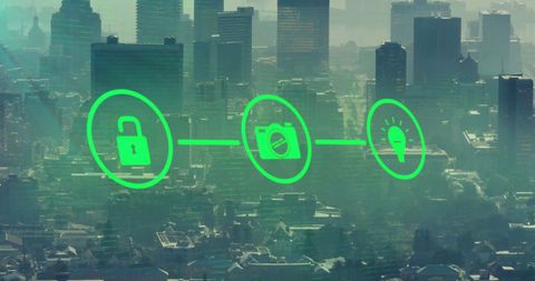 Innovative Digital Network Energy Management in Urban Landscape - Download Free Stock Images Pikwizard.com