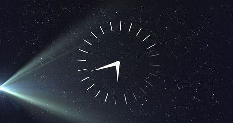Time and Space Conceptual Clock Against Starry Background - Download Free Stock Images Pikwizard.com