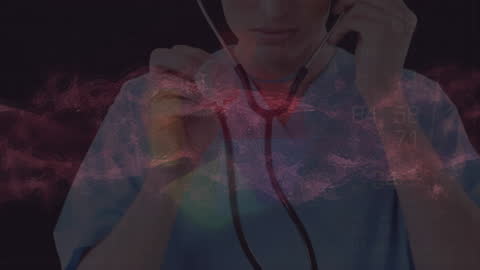 Medical Professional Using Virtual Reality Technology Innovation