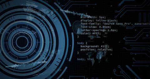 Tech Interface with Code and Digital Globe - Download Free Stock Images Pikwizard.com