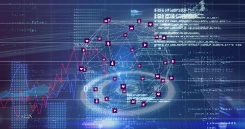 Global Network Technology Concept with Digital Data - Download Free Stock Images Pikwizard.com