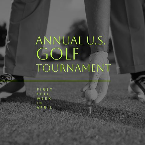 caucasian golfer preparing for us golf tournament - Download Free Stock Templates Pikwizard.com