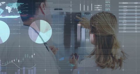 Doctors Analyzing Medical Data on Digital Interface Screen - Download Free Stock Images Pikwizard.com