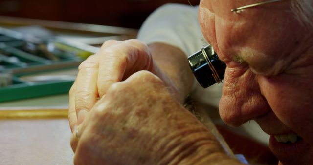 Skillful Horologist Repairing Vintage Watch Mechanism - Download Free Stock Images Pikwizard.com