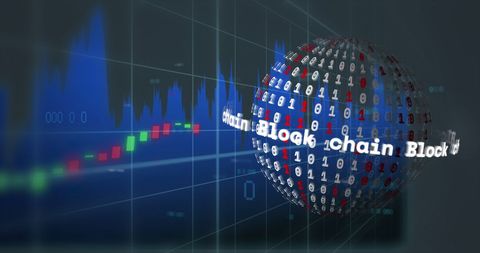 Blockchain Technology with Digital Data Representation - Download Free Stock Images Pikwizard.com