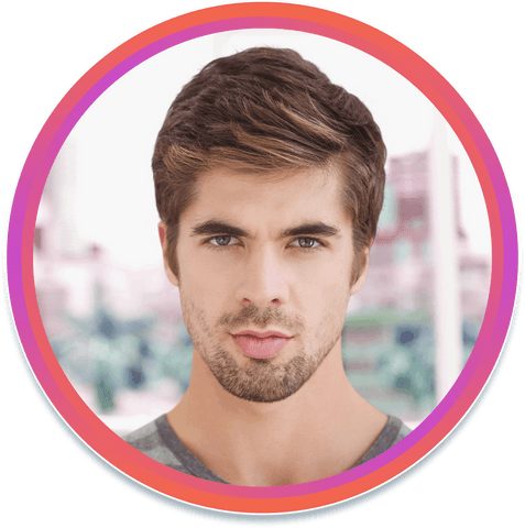 transparent profile overlay with handsome man face - Download Free Stock Videos Pikwizard.com