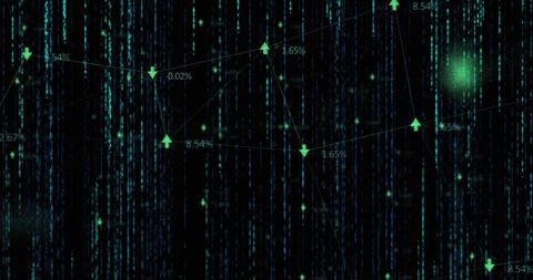 Visual Cascading Arrows and Data Streams in Digital Interface - Download Free Stock Images Pikwizard.com