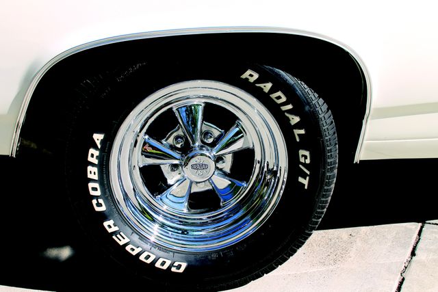 Close-up of Chrome Wheel and Radial Tire on Classic Car - Download Free Stock Images Pikwizard.com