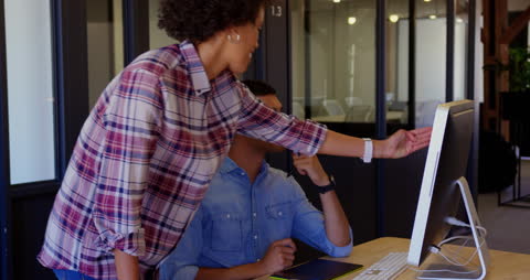 Collaborative Teamwork in Modern Office with Technology