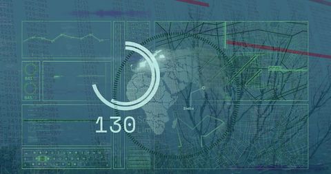 Digital Data Processing Over Globe with Map Visualization - Download Free Stock Images Pikwizard.com