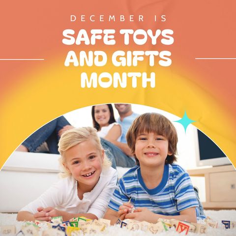 december commemorates safe toys and gifts month celebration - Download Free Stock Templates Pikwizard.com