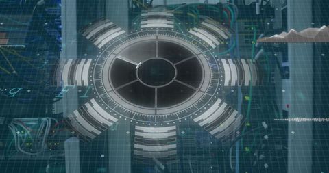Futuristic Interface with Data Processing and Server Technology - Download Free Stock Images Pikwizard.com