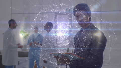 Doctor Conceptualizing Global Medical Network Through Technology