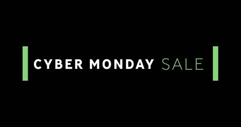 Minimalist cyber monday sale advert with modern typography