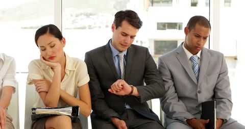 Professionals Waiting Anxiously for Job Interviews - Download Free Stock Images Pikwizard.com