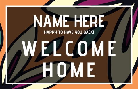 dynamic welcome home design with abstract background - Download Free Stock Templates Pikwizard.com