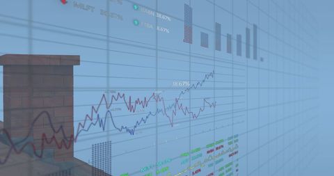 Digital Analytics and Data Processing Over Homes - Download Free Stock Images Pikwizard.com