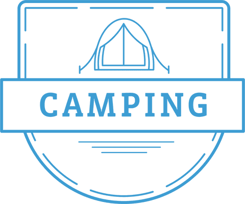 camping tent emblem on transparent background - Download Free Stock Videos Pikwizard.com