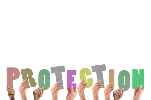 hands holding colorful 'protection' text transparent background - Download Free Stock Videos Pikwizard.com