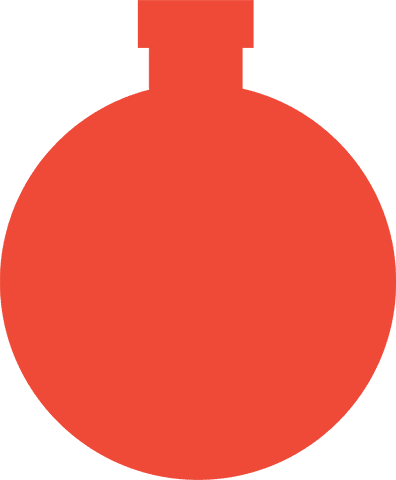 red transparent flask symbol on isolated background - Download Free Stock Videos Pikwizard.com