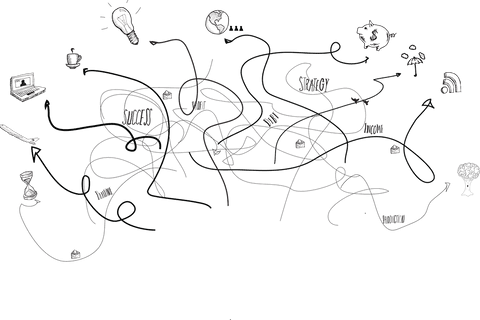 transparent mind map with business strategy elements - Download Free Stock Videos Pikwizard.com