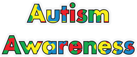 colorful autism awareness text on transparent background - Download Free Stock Videos Pikwizard.com