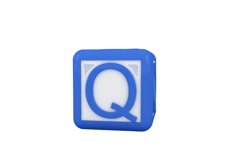 Blue Letter Q Cube on Transparent Background Vector Illustration - Download Free Stock Videos Pikwizard.com