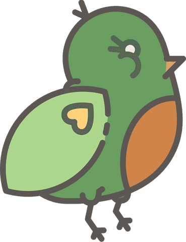 colorful bird illustration on transparent background - Download Free Stock Videos Pikwizard.com