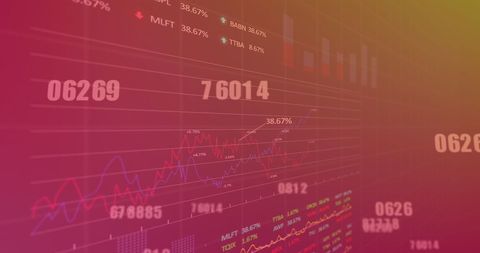 Dynamic Stock Market Data Display in Digital Hologram Interface - Download Free Stock Images Pikwizard.com
