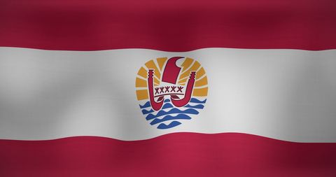 French Polynesia National Flag Waving with Vibrant Colors - Download Free Stock Images Pikwizard.com