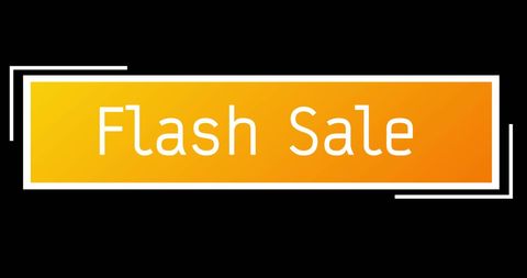 Flash Sale Banner on Black Background for Promotions - Download Free Stock Images Pikwizard.com