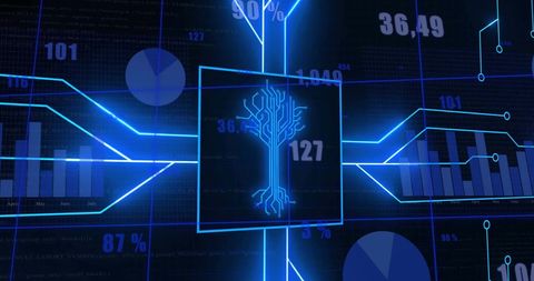 Futuristic Data Processing with Circuit Board Concept - Download Free Stock Images Pikwizard.com