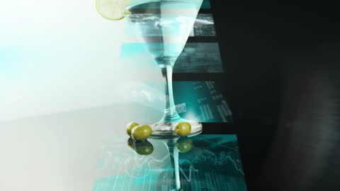 Futuristic Global Business and Molecular Animation Concept