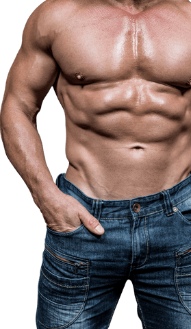 Transparent Muscular Male Torso with Blue Jeans - Download Free Stock Videos Pikwizard.com