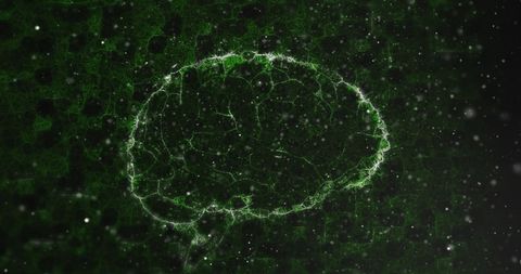 Futuristic Digital Brain Concept with Neural Network Patterns - Download Free Stock Images Pikwizard.com